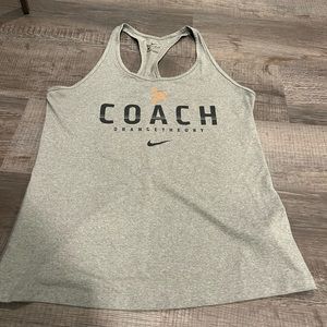 Orangetheory Coach Gray Nike Uniform Tank Top - Size Large